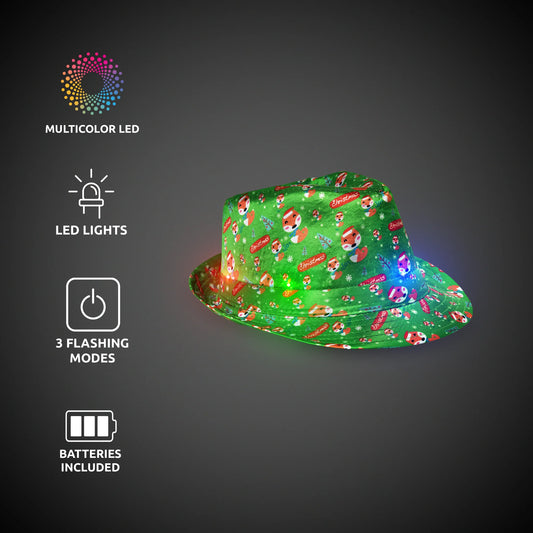LED Christmas Fedora