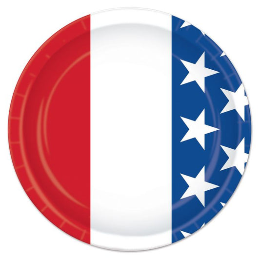 Patriotic USA Flag Plates