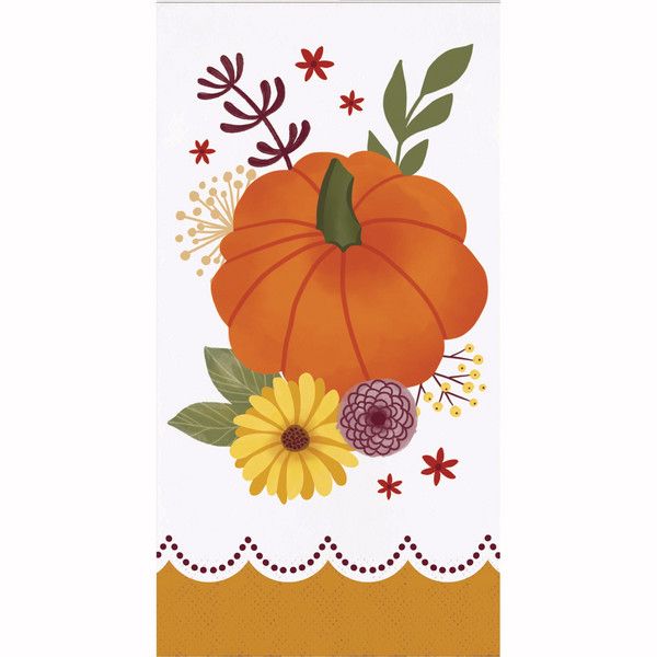 Guest Towels 16ct - Petals and Pumpkins