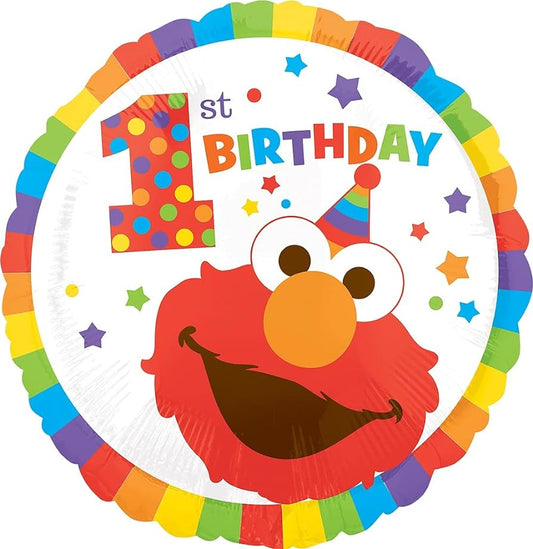 18" Mylar - Elmo 1st Birthday
