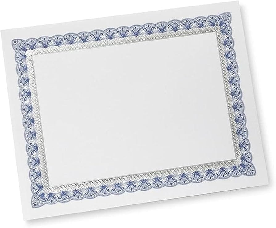 Blank Certificate 15ct
