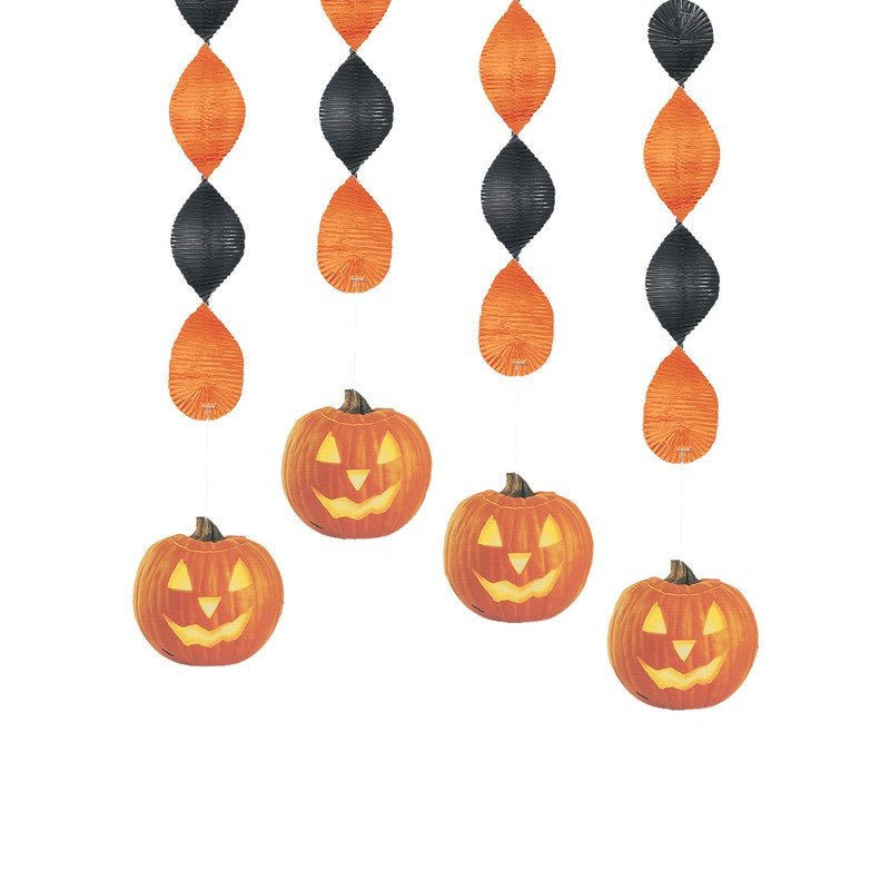 Pumpkin Glow Hanging Decoration 4ct