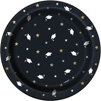 Stars & Cap Graduation - Dessert Plates 8ct