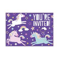 Unicorn - Invitations 8ct