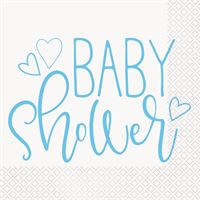 Blue Hearts - Lunch Napkins 16ct