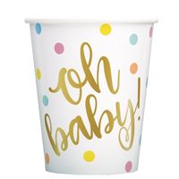 Gold Oh Baby - Cups 8ct
