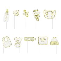 Baby Shower - Gold Photo Props 10ct