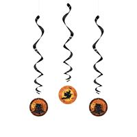 Full Moon Halloween Hanging Swirl 3ct