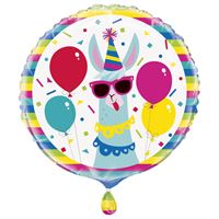 18" Mylar - Llama Birthday