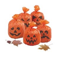Pumpkin Hanging Leaf Bags 20ct