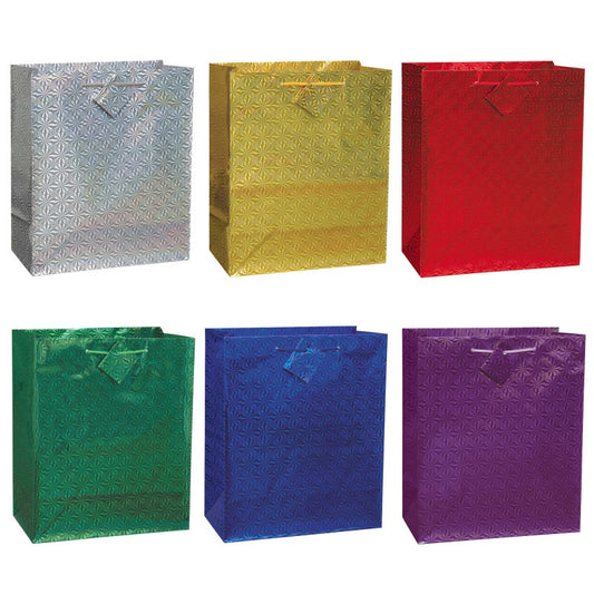 Solid Holographic Jumbo Gift Bag