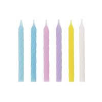 Birthday Candles - Assorted Pastel Colors 24ct