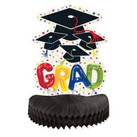 Letter Balloon Grad - Honeycone Centerpiece