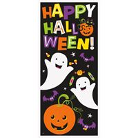 Cat & Pumpkin Door Poster