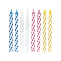 24ct Spiral Neon Multi Colored Candles