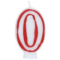 Deluxe Red Outline Candle - 0