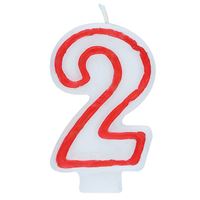 Deluxe Red Outline Candle - 2