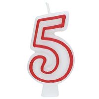 Deluxe Red Outline Candle - 5