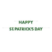 Foil Happy St. Patrick's Day Letter Banner 10.5 ft 2pc