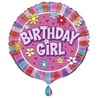 Happy Birthday Girl -18" Mylar