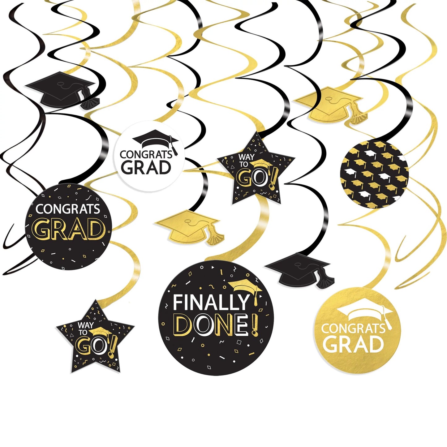 Grad Mega Value Pack Swirl Decoration 30pcs