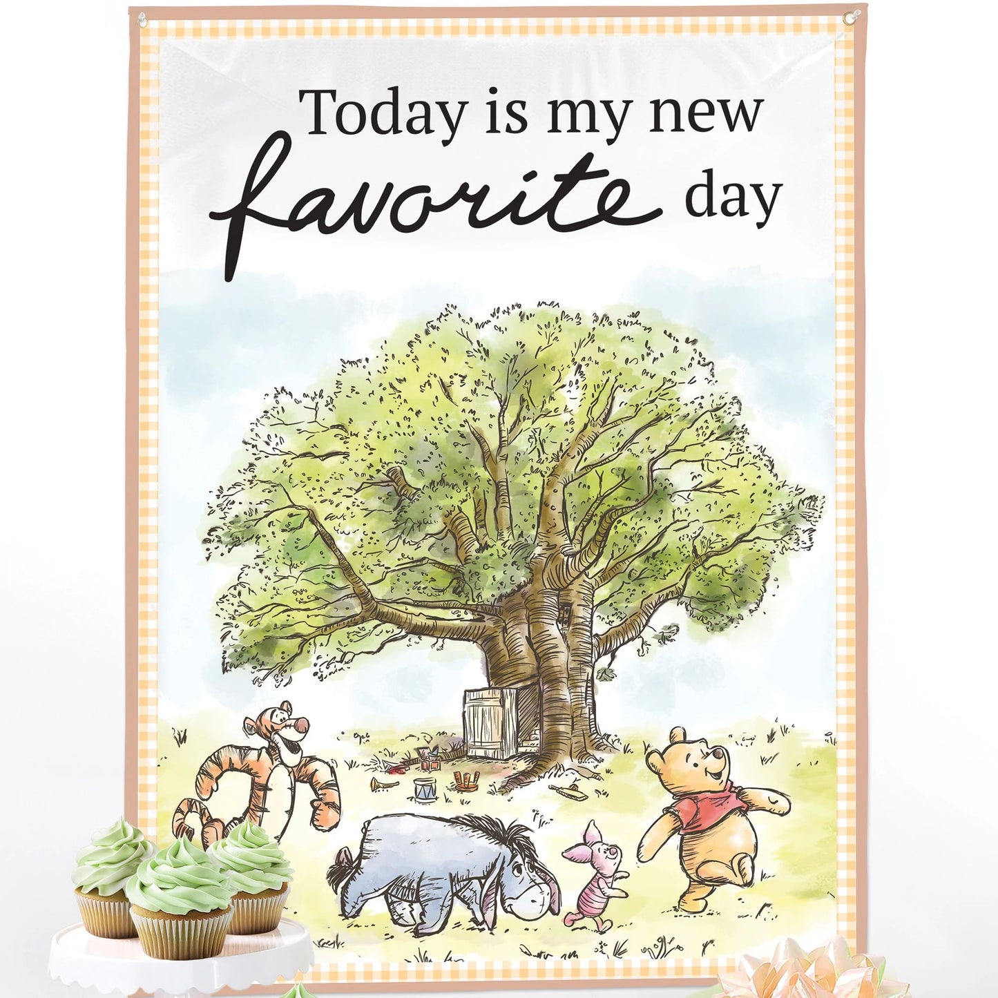 Winnie the Pooh - Fabric Backdrop