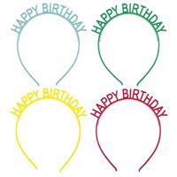 Happy Birthday Headbands 4ct
