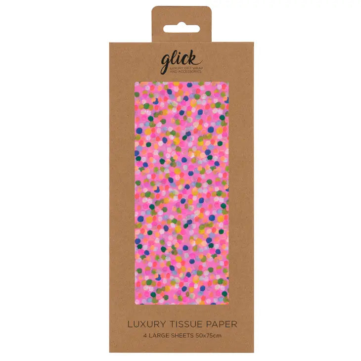 Tissue Paper - Spotted Pink