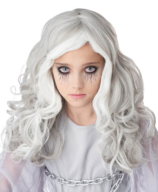 Glow In The Dark Ghost Wig - Child