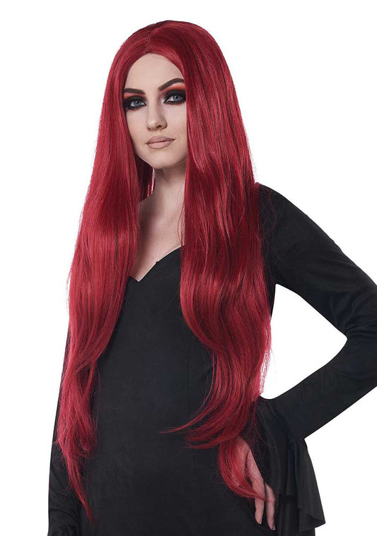 Extra Long Cosplay Wig 40" - Dark Red