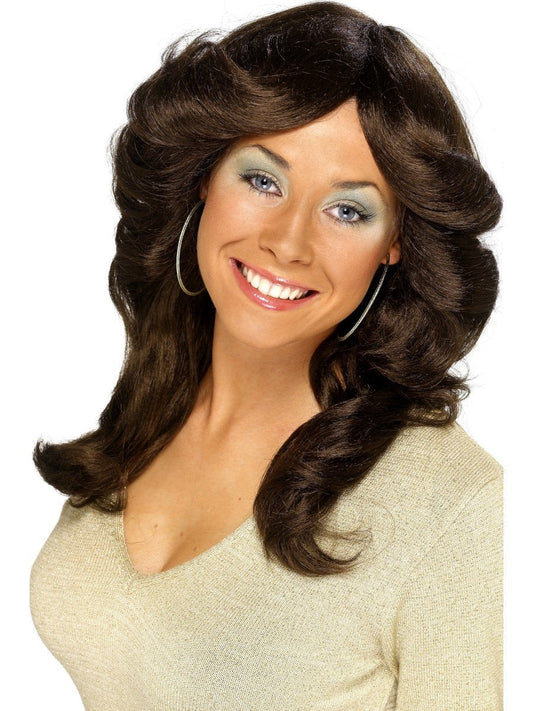 70's Flick Wig - Brown