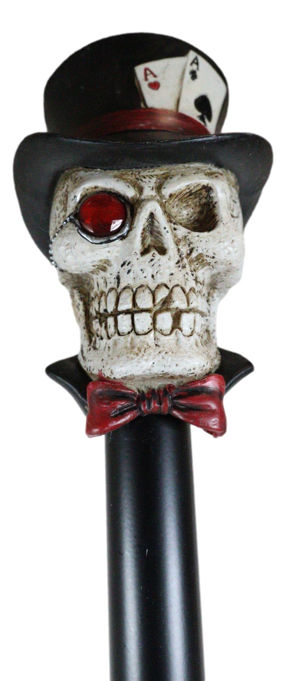 Skull Cane with Top Hat