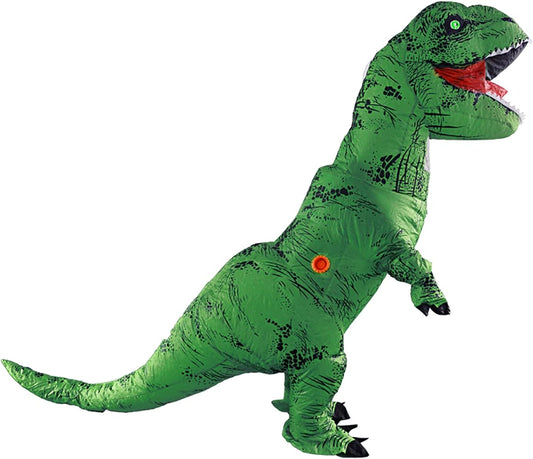 Inflatable Costume - Green Dino Child