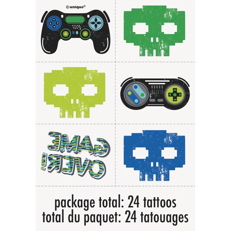 Gamer Birthday - Tattoos 24ct