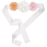 Baby Shower - Ribbon Sash with Chiffon Flower