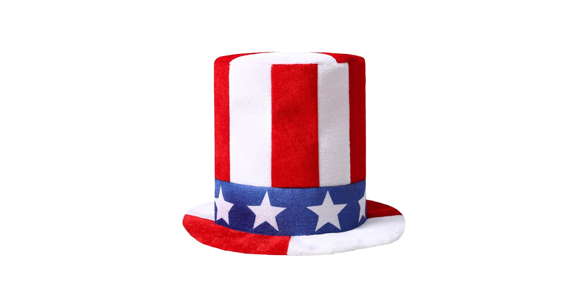 Stars and Stripes Felt Top Hat