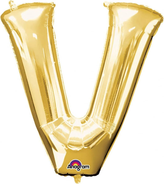 34"  Gold Letter - V