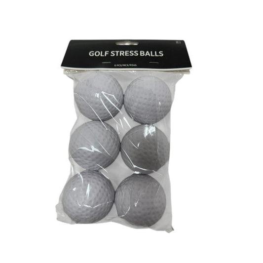 6-Pack Golf Stress Balls
