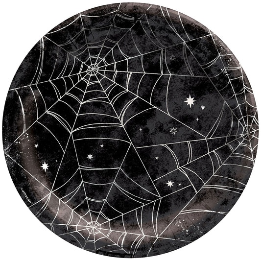 Spider Web Night Lunch Plates - 20ct