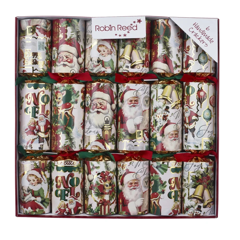 Crackers - Racing Santa Cheer 6ct