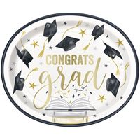 Golden Star Gradation - Oval Dinner Plates 8ct