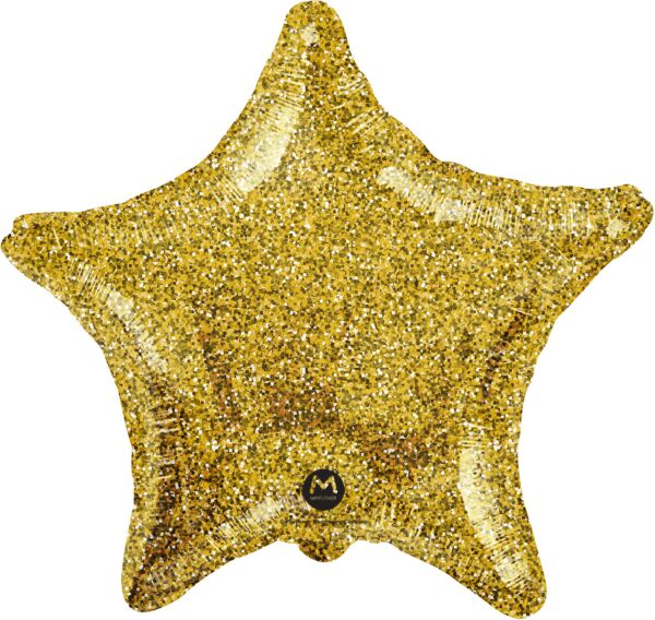 Gold Crackled Star - 17"