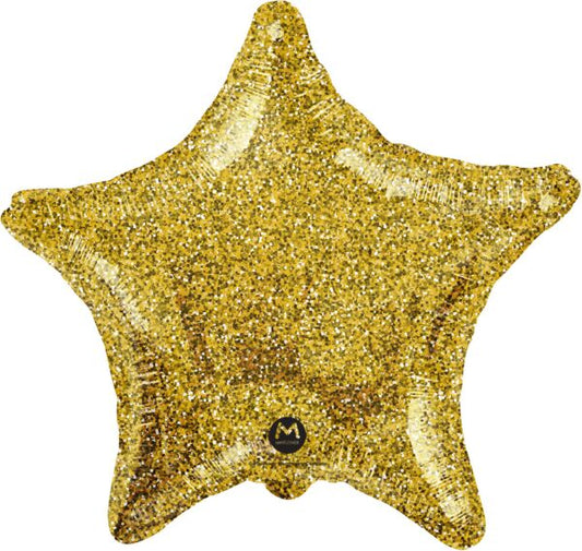 Gold Crackled Star - 17"