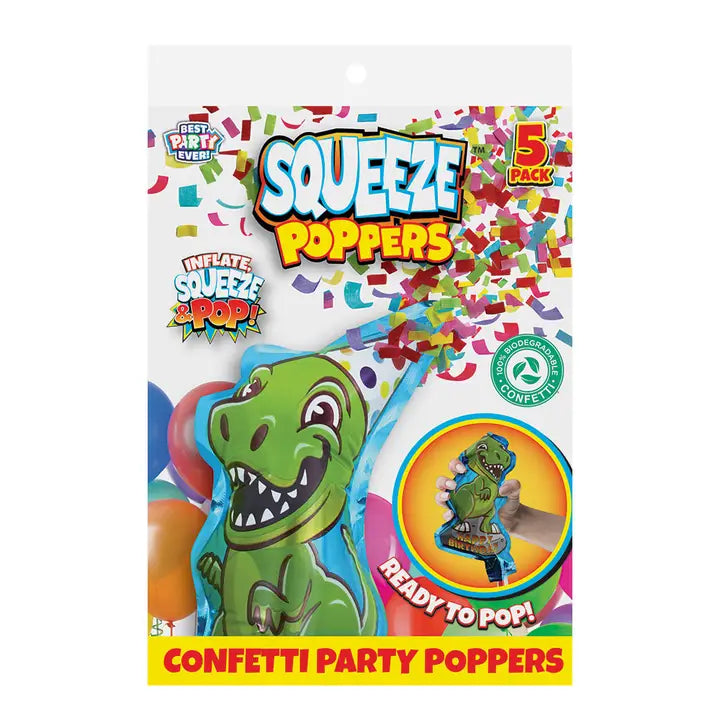 Confetti Squeeze Popper 5ct