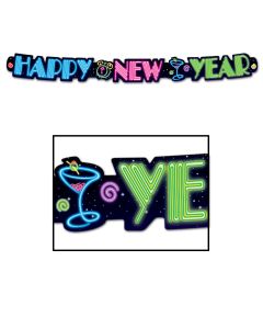 Neon 20's Happy New Year Streamer