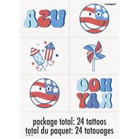 Retro USA Tattoos 24ct