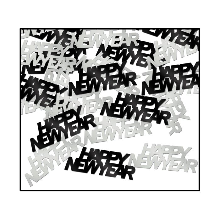 Fanci-Fetti - Black & Silver Happy New Year