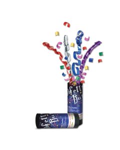 New Year Confetti Bursts Multicolor 1ct
