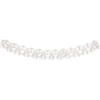 White Dainty Bows - Tissue Paper Bow Banner