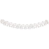 White Dainty Bows - Tissue Paper Bow Banner